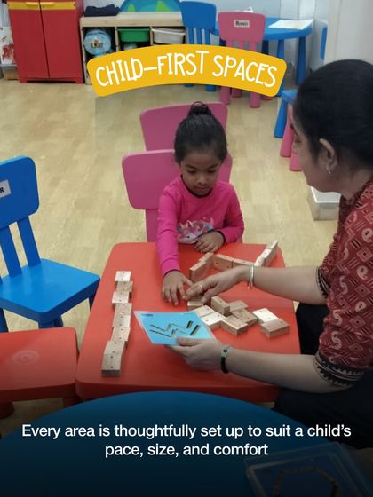 We pride ourselves on our child-first spaces. Every area in our club is thoughtfully set up to suit a child's pace, size, and comfort.