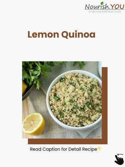 Lemon Quinoa is a zesty and light dish that's perfect for a quick meal. The simple flavors of lemon and fresh herbs make it a refreshing and healthy choice.