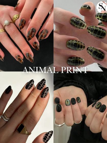 Animal prints can be a great choice for Halloween. This board features designs like crocodile skin, snake print, and other edgy patterns for a unique and spooky look.