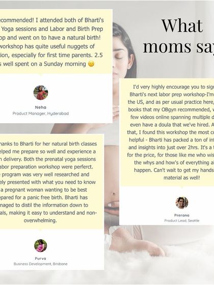 I'm so grateful for the kind words from moms who have taken my workshops. Their feedback helps me make my programs even better.