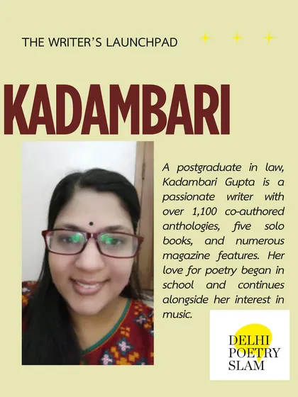 Meet Kadambari, a law postgraduate and prolific writer with over 1,100 co-authored anthologies. We welcome both emerging and experienced writers to our tribe.