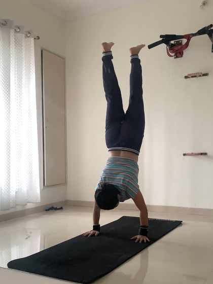 "Never lose faith in yourself." A moment of balance in an inversion. Poses like these remind me of the infinite potential that lies within each of us.