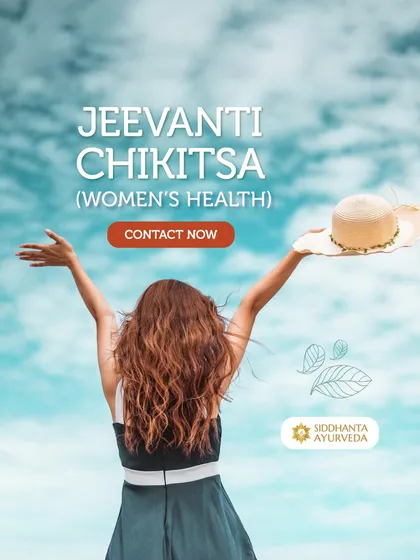 My Jeevanti Chikitsa program is dedicated entirely to women's health. I offer a holistic Ayurvedic approach to address conditions like PCOS, hormonal imbalances, and infertility by focusing on the root cause and restoring vitality.