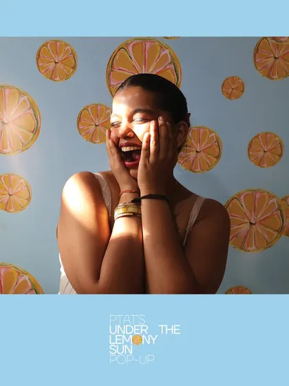 A moment of pure, uninhibited laughter at the PTAT pop-up. These are the authentic, happy moments we strive to capture.