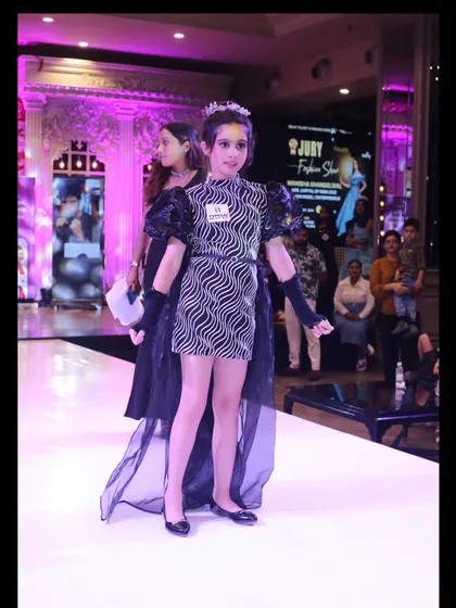 The audience and professional setup add to the grand experience for every participant in our Delhi fashion talent show.