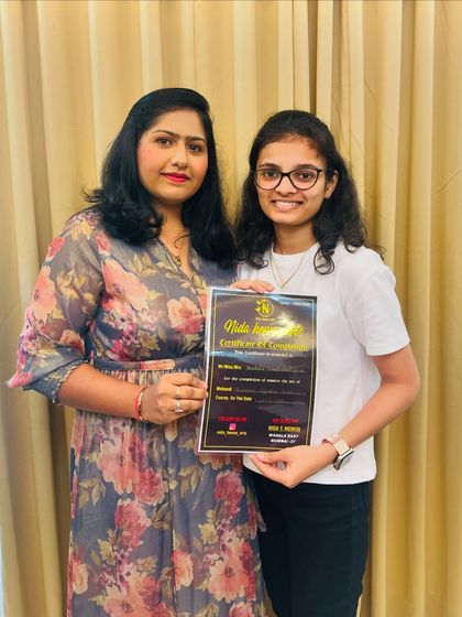 This student's dedication has been inspiring. I am so happy to present her with the certificate she has worked so hard for.