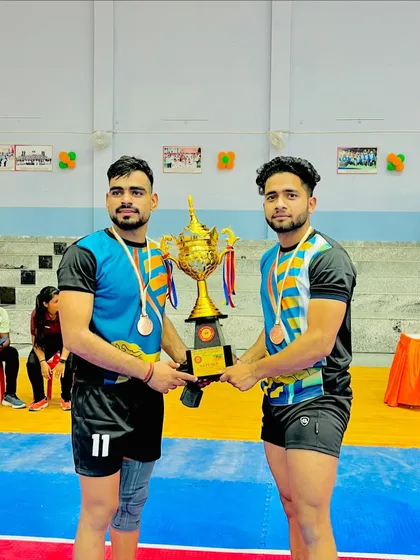 Another pair of our champions celebrating their qualification for the All India University Games.
