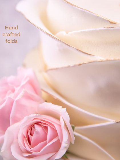 Neeth Medappa - Custom Celebration Cakes A Vow in Vanilla & Gold: Wedding & Engagement Cakes photo 3