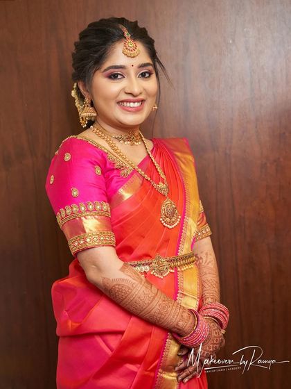 Makeovers by Ramya - Hair Styling & Saree Draping South Indian Wedding Diaries photo 46