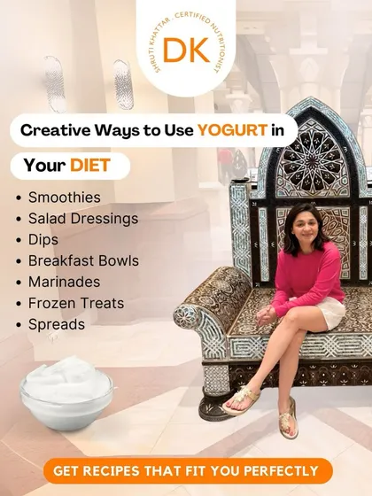Here are some creative ways to use yogurt in your diet. It's a versatile superfood that can be used in smoothies, salad dressings, marinades, and even frozen treats.