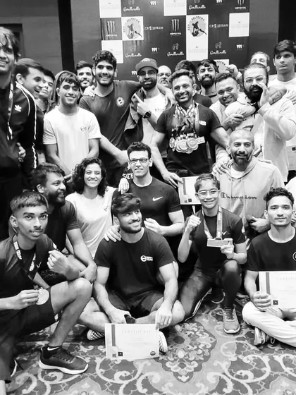 The team celebrating wins at a local competition. We support each other not just in the gym, but when it's time to put our skills to the test.