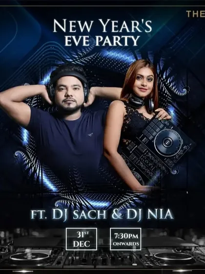 A poster from my New Year's Eve performance at The Peg, Taj Swarna Amritsar. I regularly play at high-end clubs, lounges, and hotels for special events, curating the perfect vibe for the night.