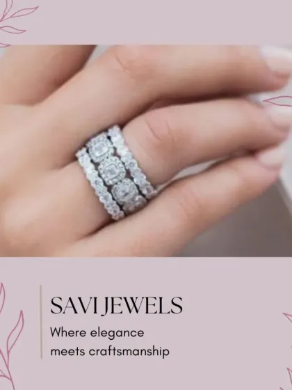 A ring that tells a story in diamonds. This wide band features three rows of halo-set diamonds, creating a statement of pure luxury and breathtaking brilliance.