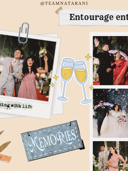 Choreographing a fun and memorable entourage entry. We work with your bridesmaids and groomsmen to create a grand entrance that kicks off the celebration with amazing energy and gets everyone excited.