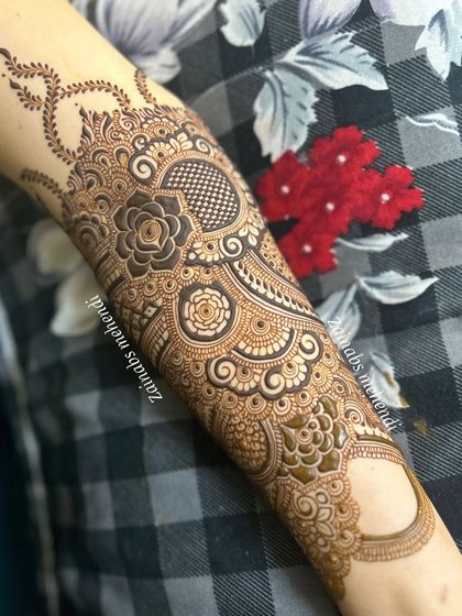Another detailed shot of Leena's arm, highlighting the use of negative space to create a beautiful bracelet effect.
