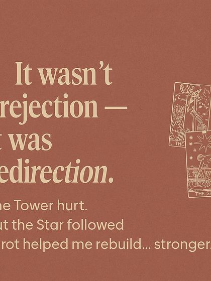 5 Things Tarot Told Me After My Heartbreak. This carousel shares profound truths the cards revealed about healing, such as realizing it was redirection, not rejection, and that your healing is your magnet, not your hurt.