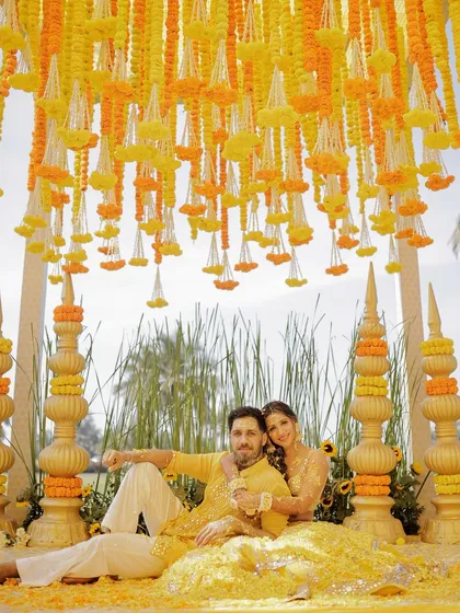 More moments from our colorful Haldi and Mehendi events, capturing the joy, laughter, and beautiful details.