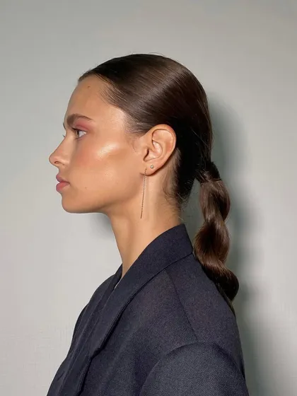 Our looks are inspired by minimalism and clean, simple beauty. This profile shows how well-shaped brows contribute to a polished and elegant silhouette.