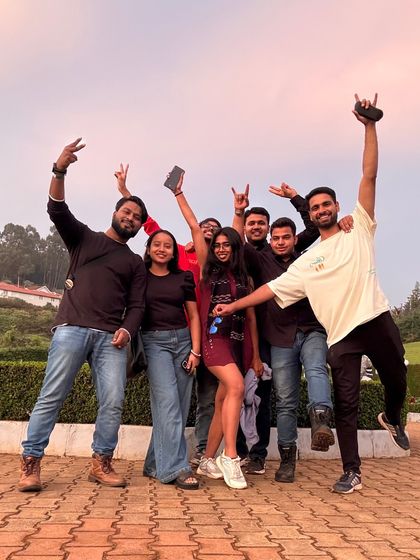 The group celebrating together in Ooty. The energy and excitement are contagious on our trips.
