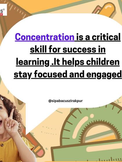 Concentration is a critical skill for success in learning. My classes help children stay focused and engaged, which is essential for their overall cognitive development.