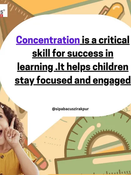 Concentration is a critical skill for success in any field. I help children develop the ability to stay focused and engaged, which is essential for effective learning.