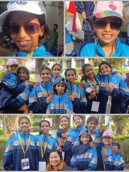Our happy team during the Dasara competition in Mysuru. These events are a great experience for our gymnasts to learn and grow.