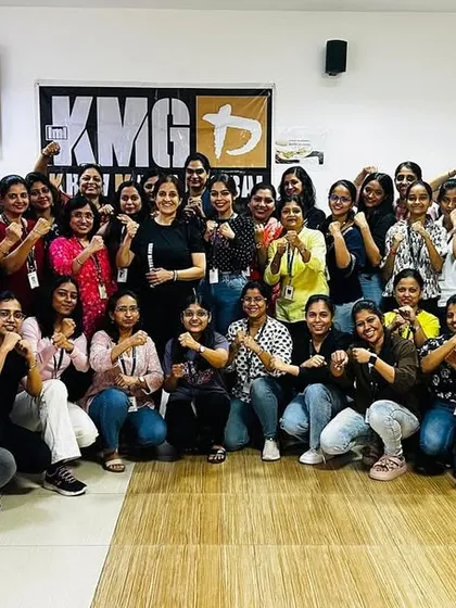 We are trusted by leading corporations to empower their workforce. This is a group photo from a successful women's corporate self-defense workshop we conducted for a major company in the energy sector, focusing on enhancing personal safety and confidence.