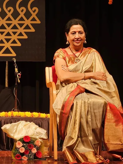 A portrait from the arangetram event where I was invited as the chief guest. It is a privilege to witness and be a part of such an important day in a young artist's life.