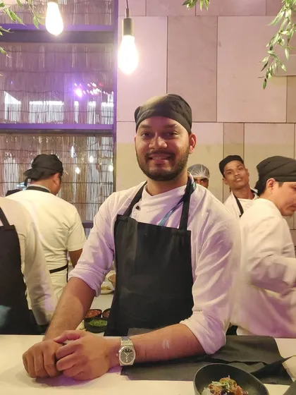 Our amazing manager Chetan, all smiles behind the counter. He puts his heart and soul into everything he does, and we are so grateful to have him on our team.