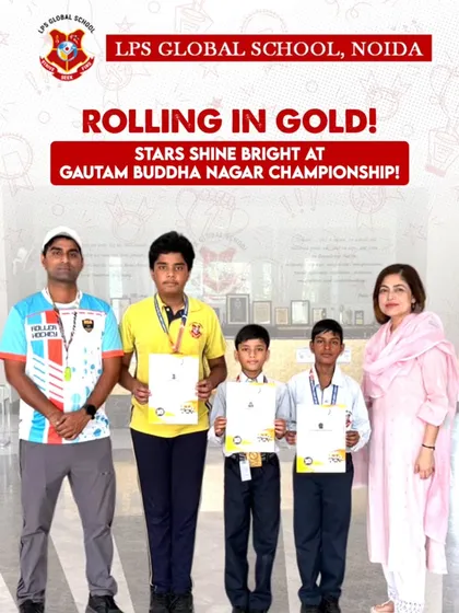 Rolling in gold. We congratulate our skating stars who won gold medals at the Gautam Buddha Nagar Open Roller Sports Championship, making us incredibly proud.