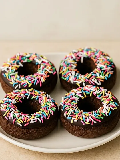Who says treats for kids can't be healthy? Our baked cake donuts are made with wholewheat flour and sweetened with jaggery, topped with sugar-free chocolate and fun sprinkles. Perfect for birthday parties and little smiles.