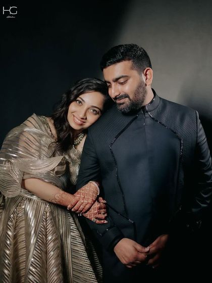 A beautiful, quiet moment. Sajil Shah in his custom achkan, a piece that combines power and elegance, perfectly suited for creating lasting memories.