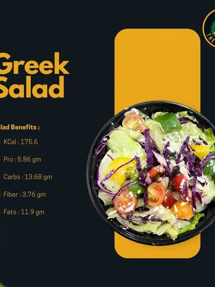 A detailed look at the benefits of my Greek Salad. At only 175.6 KCal, it's packed with flavor, fiber, and essential nutrients to support a healthy lifestyle.