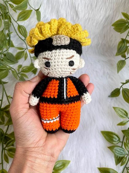 My third Naruto doll! This popular anime hero is always a favorite. I focused on his spiky yellow hair and determined expression to bring this ninja character to life.