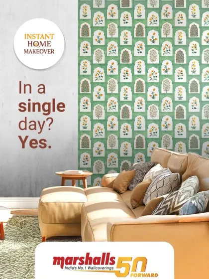 Yes, a complete room transformation in a single day is possible. We handle everything, so you can leave for work and come back to a fresh, new vibe. No paint, no dust, just a beautiful new wall.