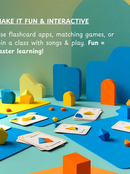 Make it fun. Use flashcard apps, matching games, songs, and play to make learning interactive. When kids are having fun, they learn faster.