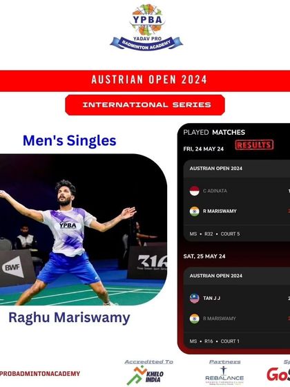 Yadav Pro Badminton Academy - Student-Athlete Development Program International Stage: BWF & Global Wins photo 8