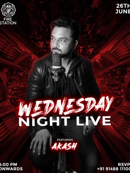 Don't miss Wednesday Night Live featuring Akash. Join us for an evening of sensational music and midweek magic.