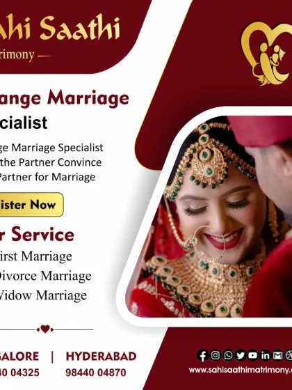 Everyone deserves a chance at happiness. I specialize in arranging marriages for all circumstances, including first marriages, and providing supportive matchmaking for those who are divorced or widowed.