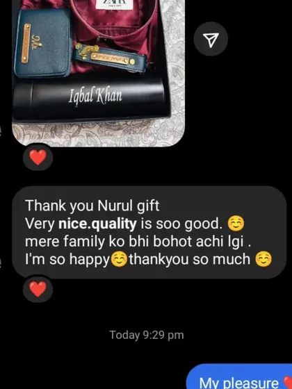 A wonderful review from a customer who was so happy with their gift hamper that their family loved it too. This is why I do what I do.