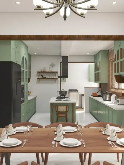This is where the magic begins. A detailed 3D render of a kitchen and dining space allows you to see and feel your future home before any work starts. I focus on creating designs that blend modern aesthetics with practical, everyday comfort.
