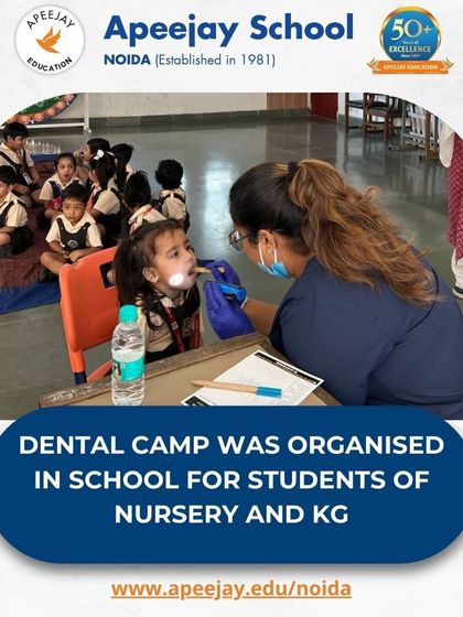 Little smiles receive big care at our school. A dental camp was organized for our Nursery and KG students to teach them the importance of dental hygiene from a young age.