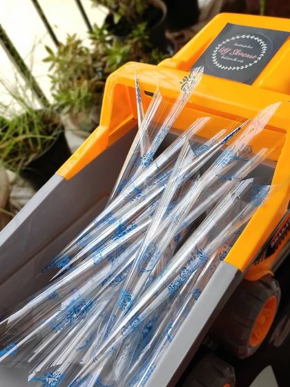 Another shot of my henna cone delivery truck. It’s a playful way to show how many cones I prepare for special occasions like Eid.