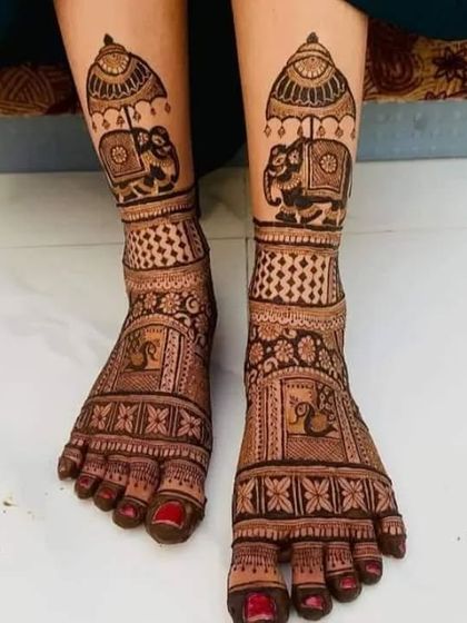 Bridal Feet Mehndi photo 4