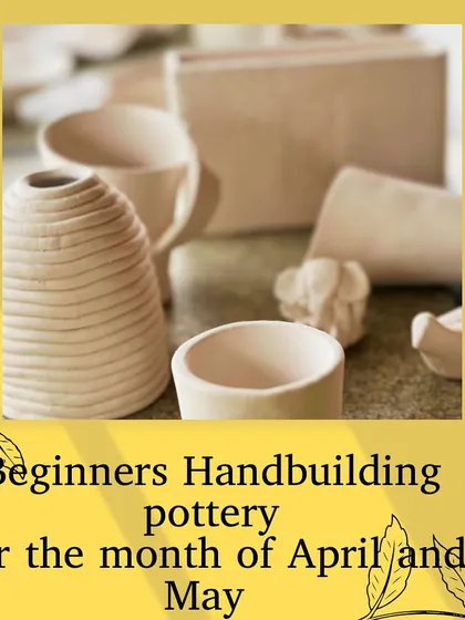 My beginners hand-building pottery course for April and May is now open for booking.
