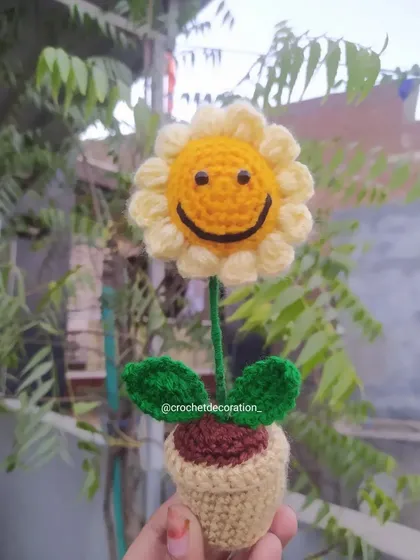 A shipped order of our popular smiley sunflower pot.