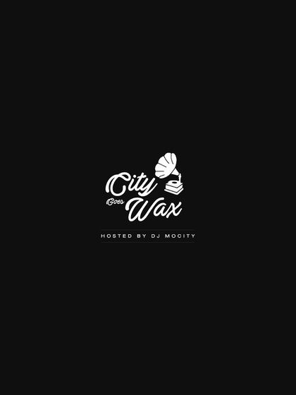 The official logo for 'City Goes Wax', my all-vinyl event series. This branding represents the core concept of bringing analog music culture to different parts of the city.