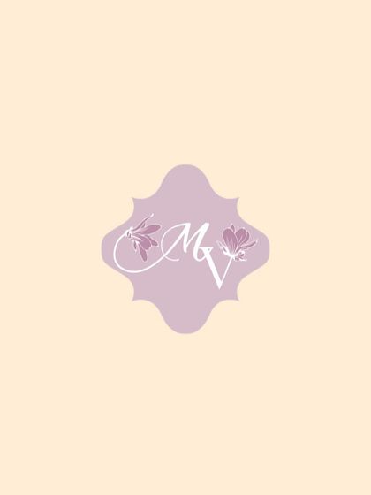 An alternate colorway for the custom wedding logo. I often provide couples with a few options so they can use their monogram flexibly across different items.
