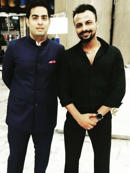 A throwback photo with Akash Ambani. I have been trusted to DJ for some of the most prominent families and their exclusive events.