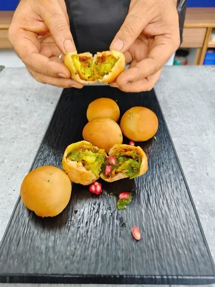 This Ganesh Chaturthi, we’re serving up more than just Modaks! These golden, crisp kachoris stuffed with spiced goodness are our savory tribute to Bappa.